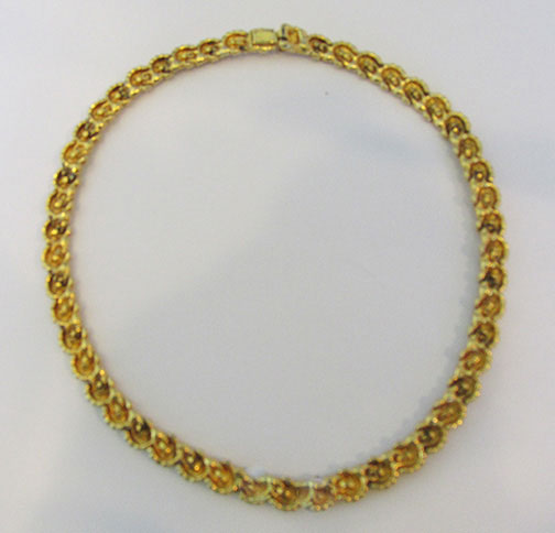 Vintage 1960s Sophisticated  Contemporary Style Link Necklace