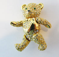 Joan Rivers Vintage Contemporary Style Adorable Teddy Bear Pin - Thumbnail