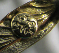 Tru-Kay Vintage 1940s Superb Gold Filled Rhinestone Floral Pin - Thumbnail