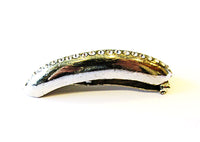 Signed WMCA Vintage 1930s Versatile Diamante Art Deco Dress Clip - Side - Thumbnail