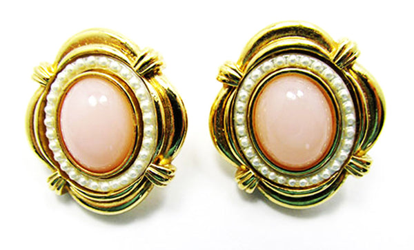 Vintage 1960s Jewelry Contemporary Style Diamante Pin and Earrings - Earrings
