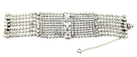 Vintage Jewelry 1950s Mid-Century Diamante Heirloom Glamour Bracelet - Front - Thumbnail