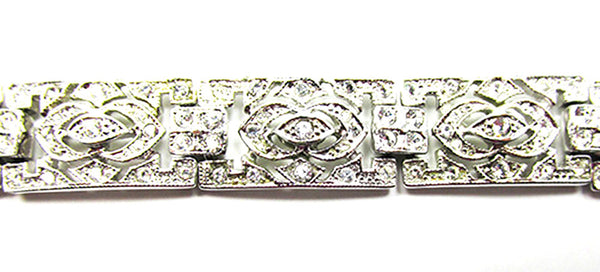 KJL (Kenneth J. Lane) Vintage Jewelry Sophisticated Diamante Bracelet - Close Up