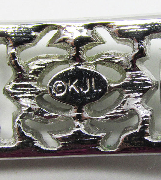 KJL (Kenneth J. Lane) Vintage Jewelry Sophisticated Diamante Bracelet - Signature