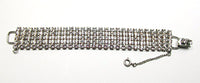 Vintage Jewelry 1950s Mid-Century Minimalist Diamante Bracelet - Front - Thumbnail