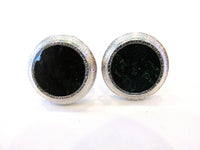 Hickok 1960s Mid-Century Men's Tasteful Hand Enameled Cufflinks - Front - Thumbnail