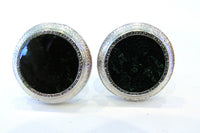 Hickok 1960s Mid-Century Men's Tasteful Hand Enameled Cufflinks - Close Up - Thumbnail