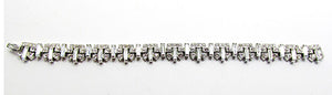 Crown Trifari Vintage Jewelry 1950s Mid-Century Diamante Bracelet - Front