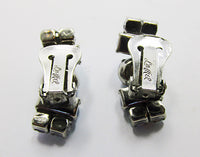 La Rel Vintage Unique Mid-Century 1950s Blue Moonstone Earrings - Thumbnail